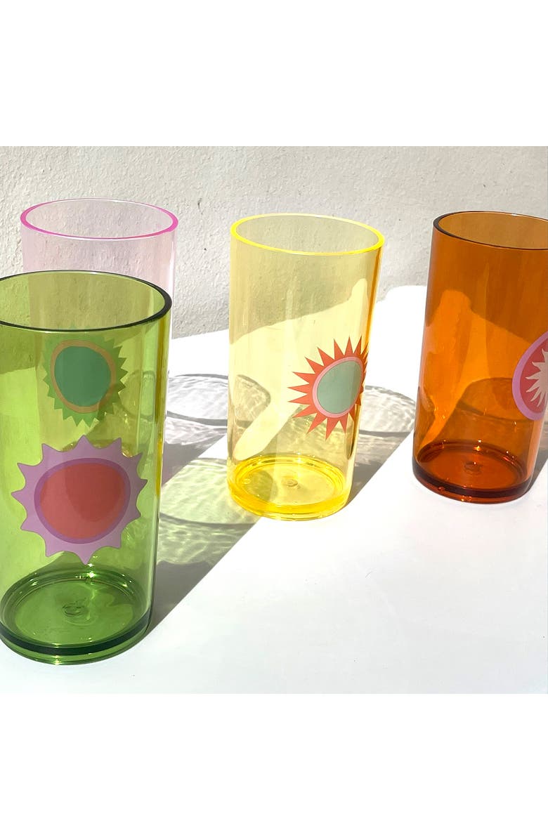 Sunnylife Poolside Set of 4 Tall Tumblers, Alternate, color, 