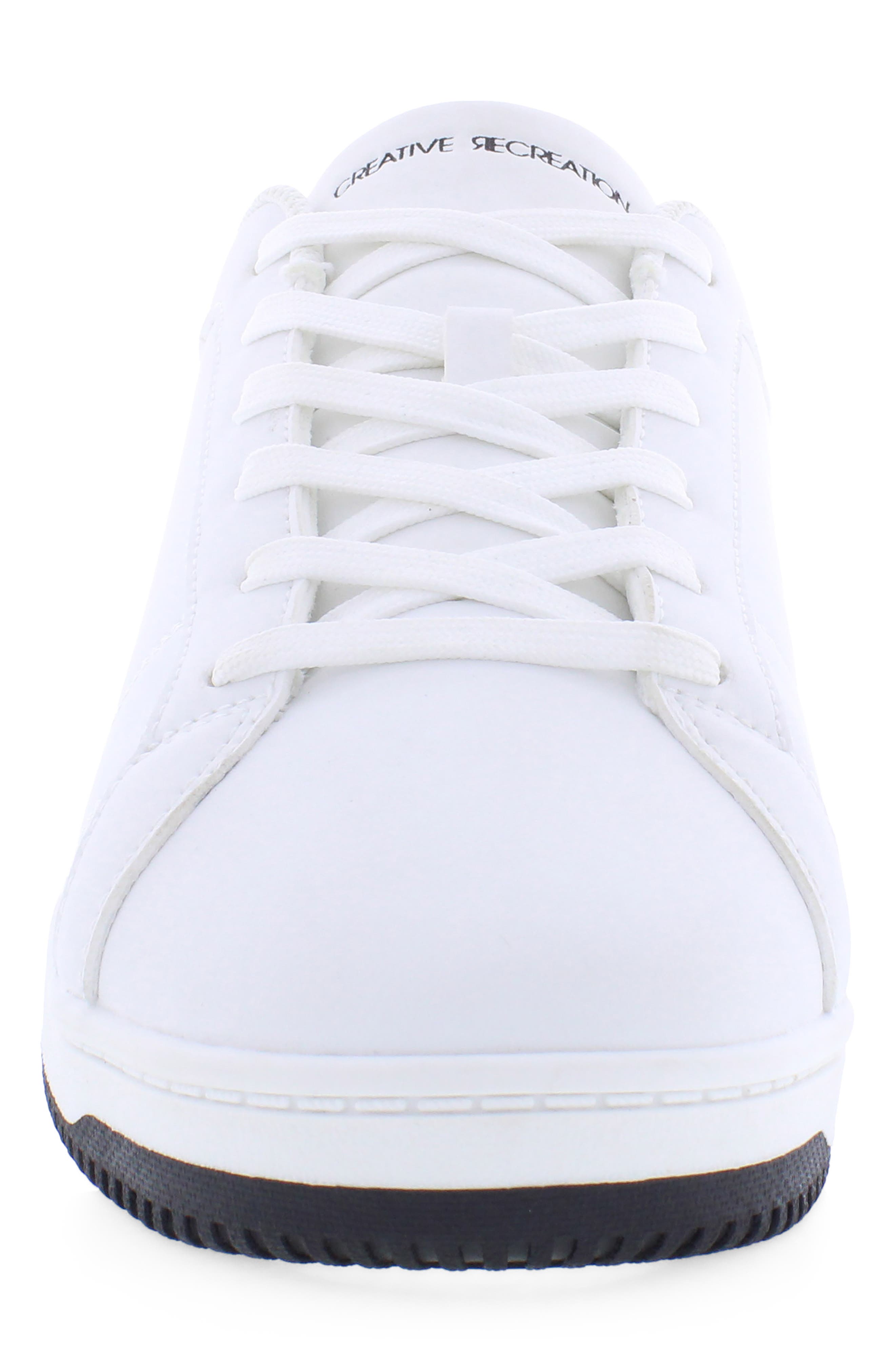 Memory Westdrift Faux Leather Sneaker, Alternate, color, WHITE/BLACK