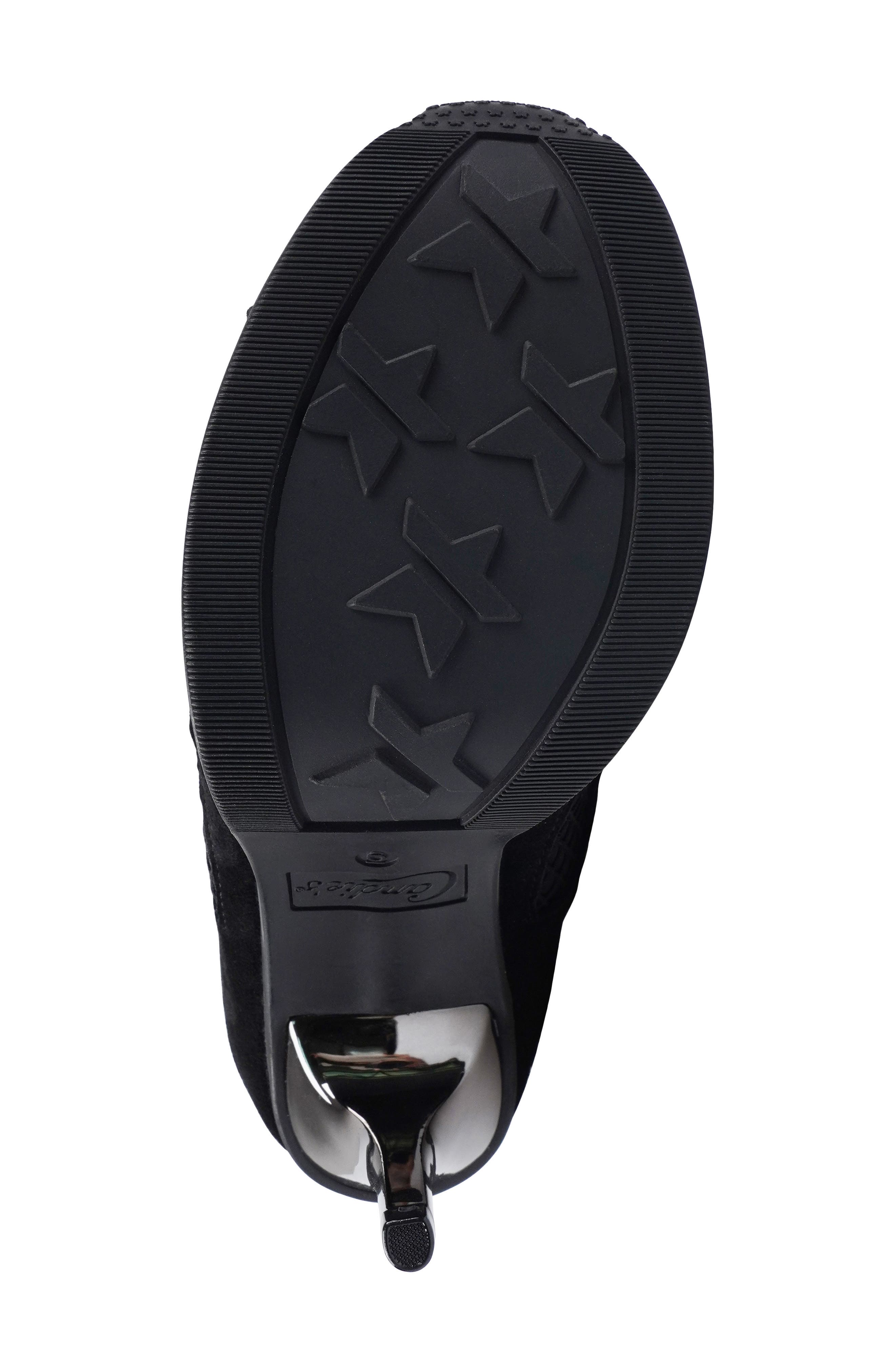 Candie's Lace-Up Platform Pump, Alternate, color, Black Suede