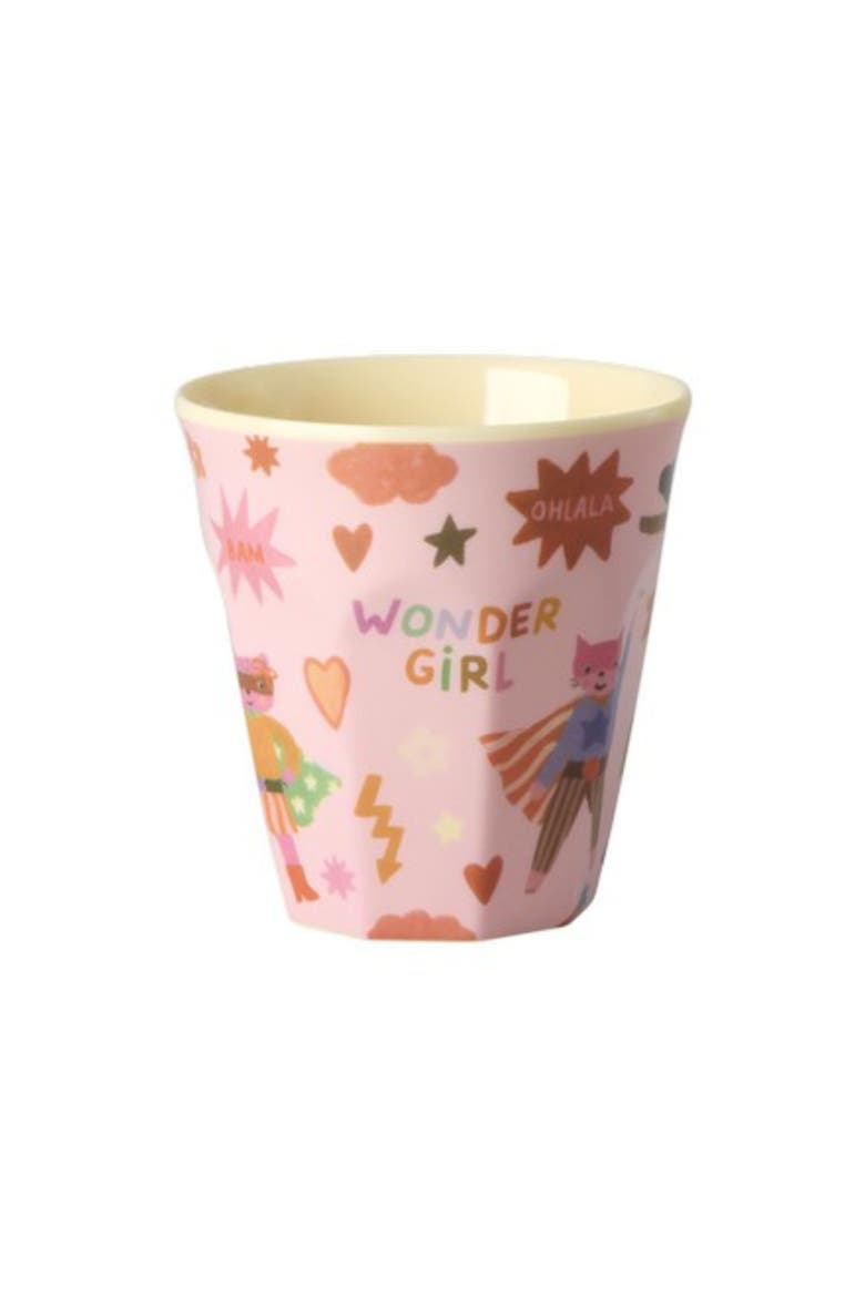Melamine Kids Cup Hero Sm, Main, color, Pink