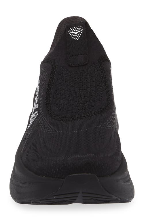 Hoka Skyward Laceless Recovery Sneaker In Black
