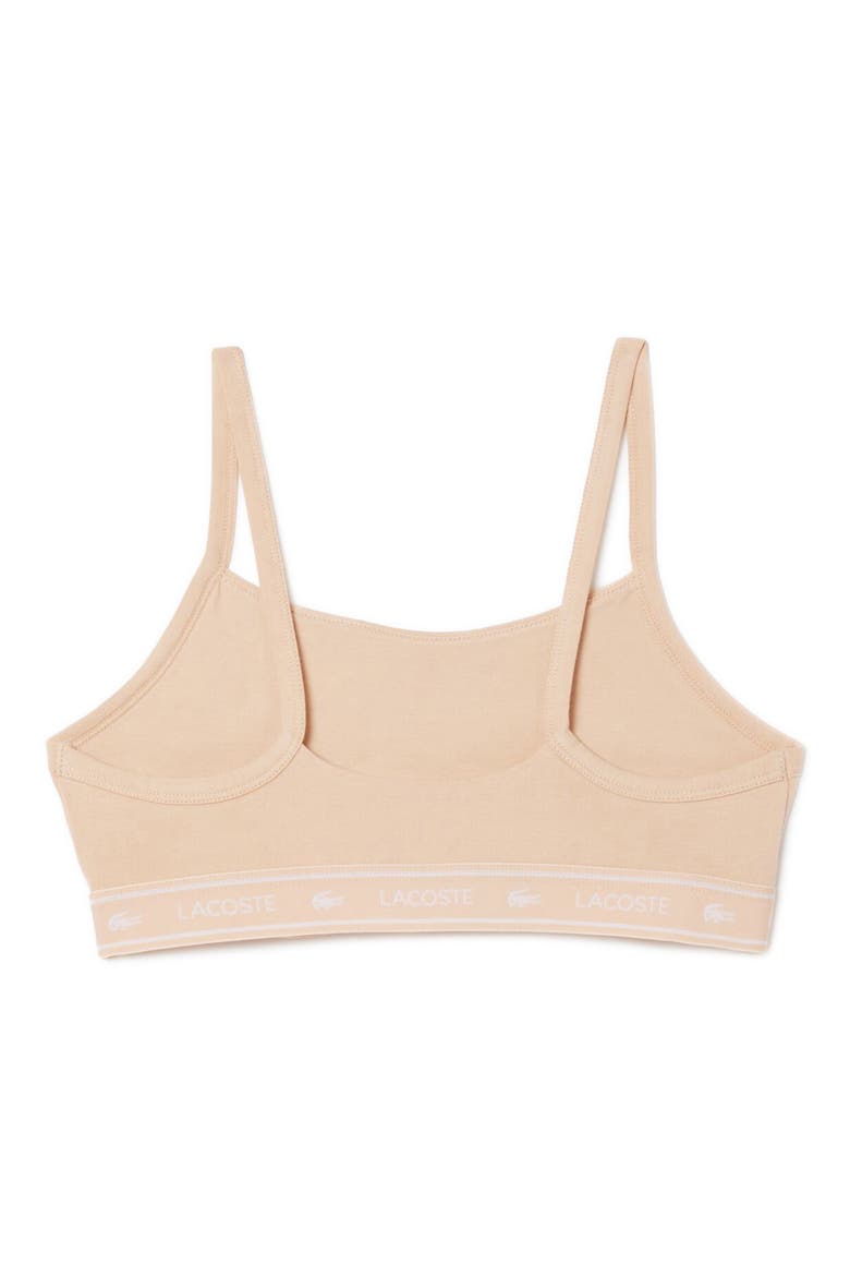 Stretch Cotton Bralette, Alternate, color, BISCUIT
