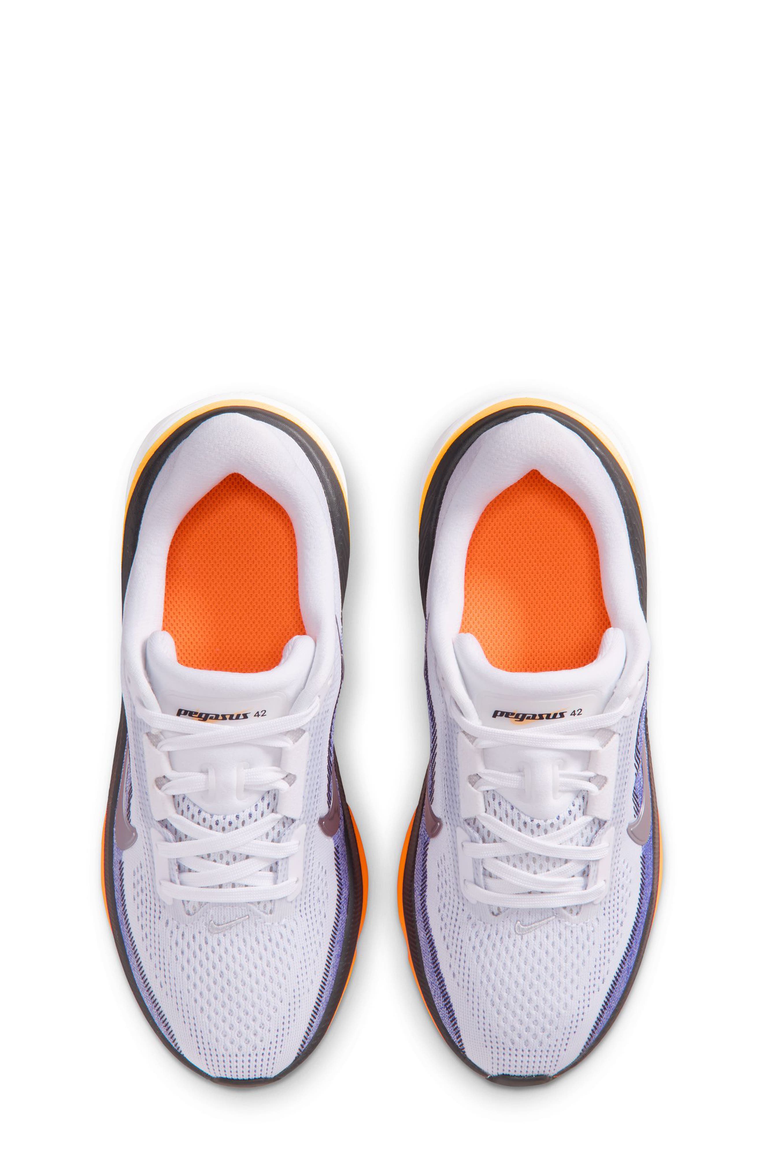 Nike Kids' Pegasus 42 Running Shoe, Alternate, color, White/ Silver