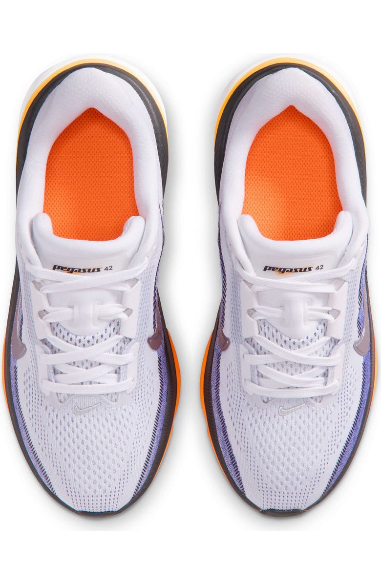 Nike Kids' Pegasus 42 Running Shoe, Alternate, color, White/ Silver