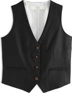 NEXT Button Through Linen Vest
