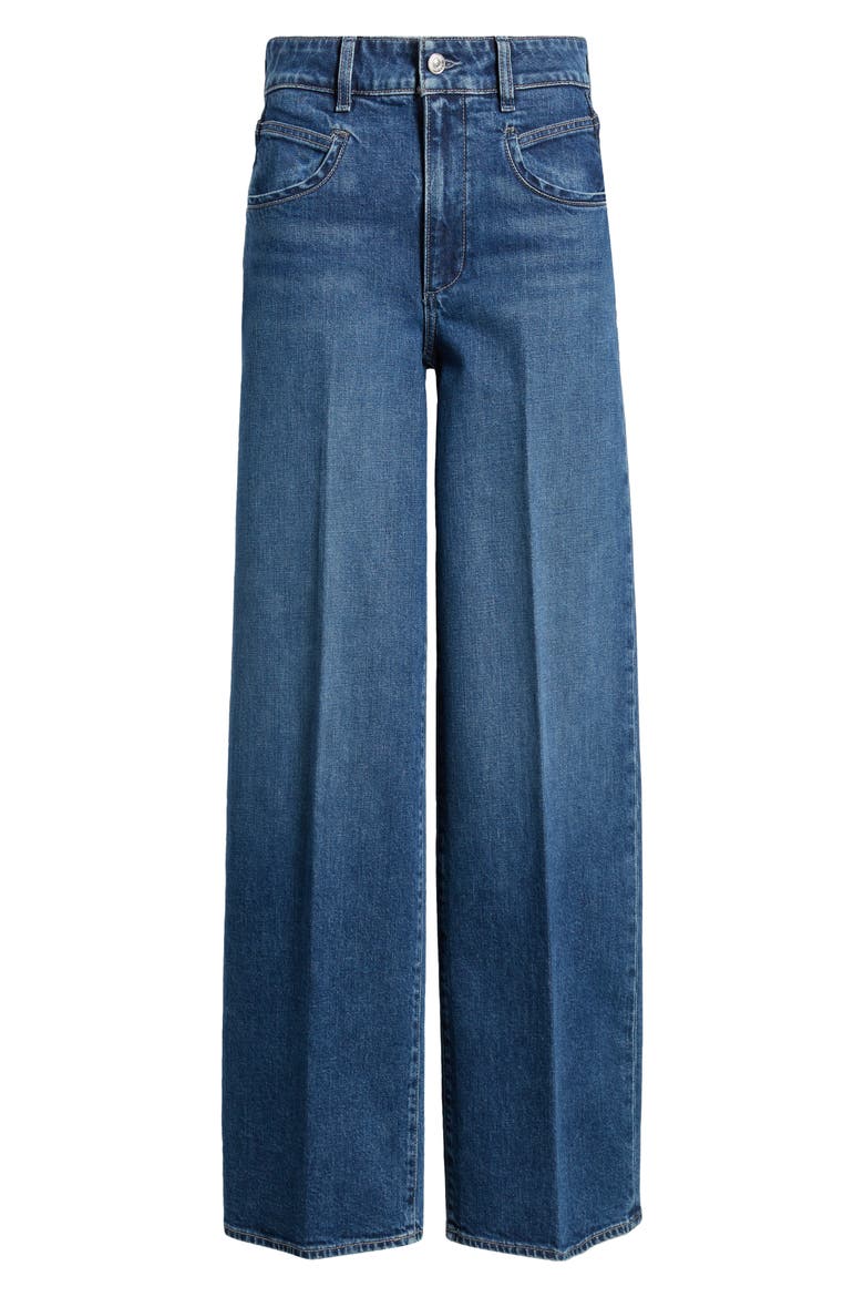 Sasha Seamed Pocket High Waist Wide Leg Jeans, Alternate, color, UMA