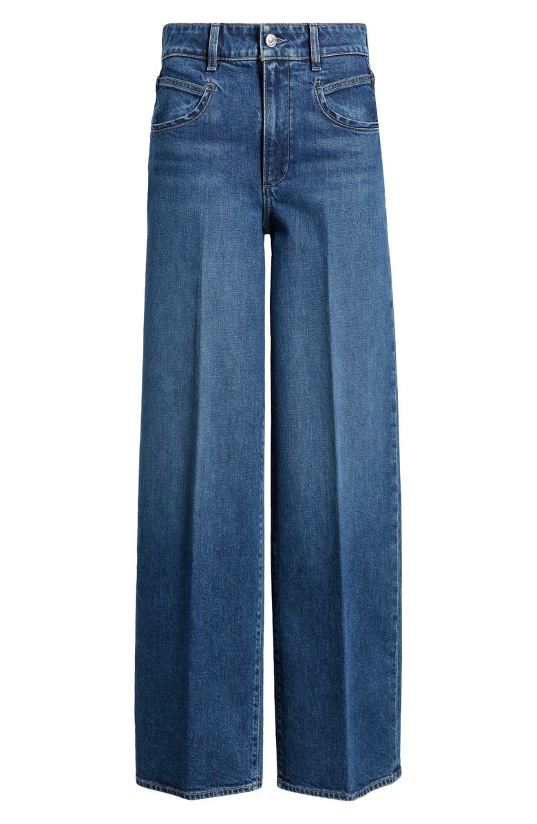 PAIGE Sasha Seamed Pocket High Waist Wide Leg Jeans, Alternate, color, Uma