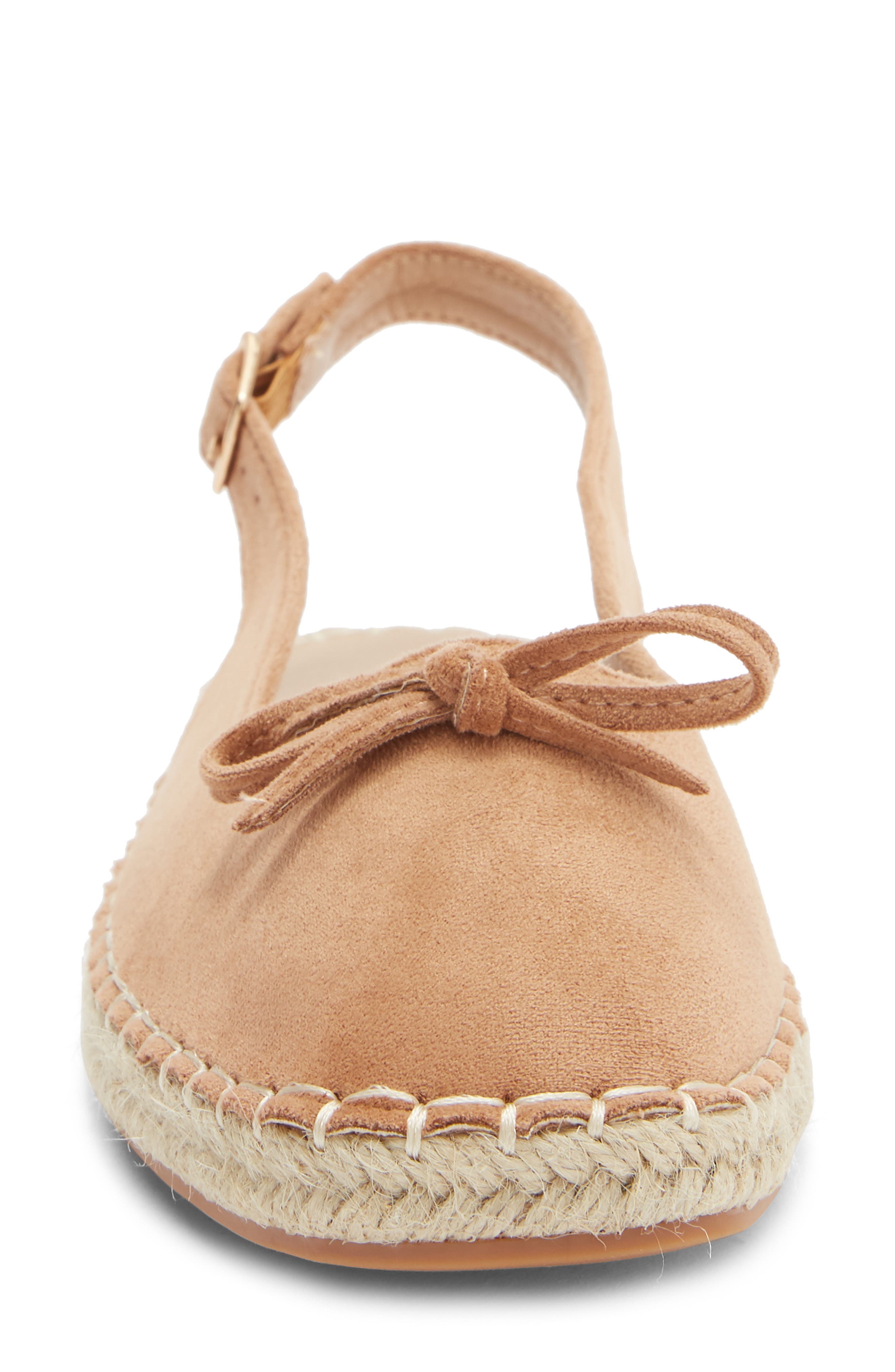 TOP MODA Fallon Slingback Flat, Alternate, color, Camel Suede