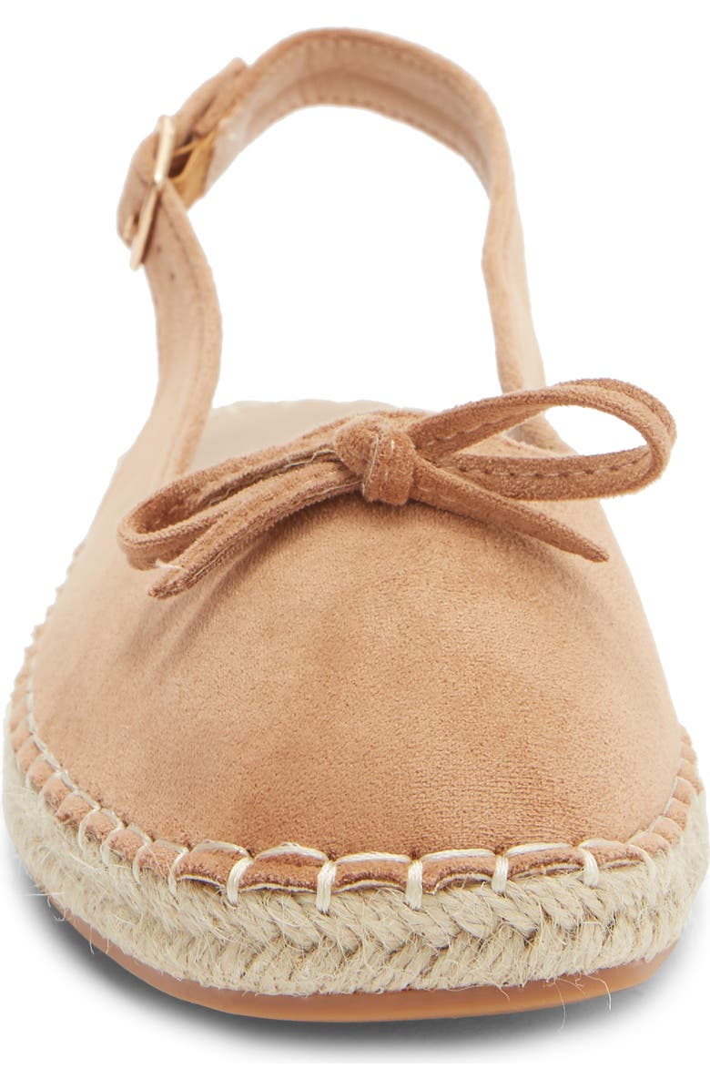 TOP MODA Fallon Slingback Flat, Alternate, color, Camel Suede