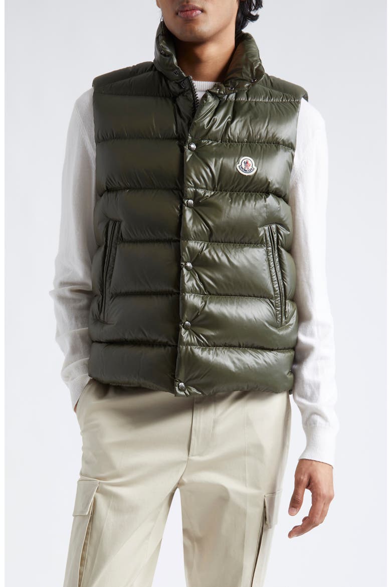 Tibb Down Puffer Vest, Main, color, OLIVE GREEN