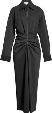 STAUD Adler Long Sleeve Shirtdress