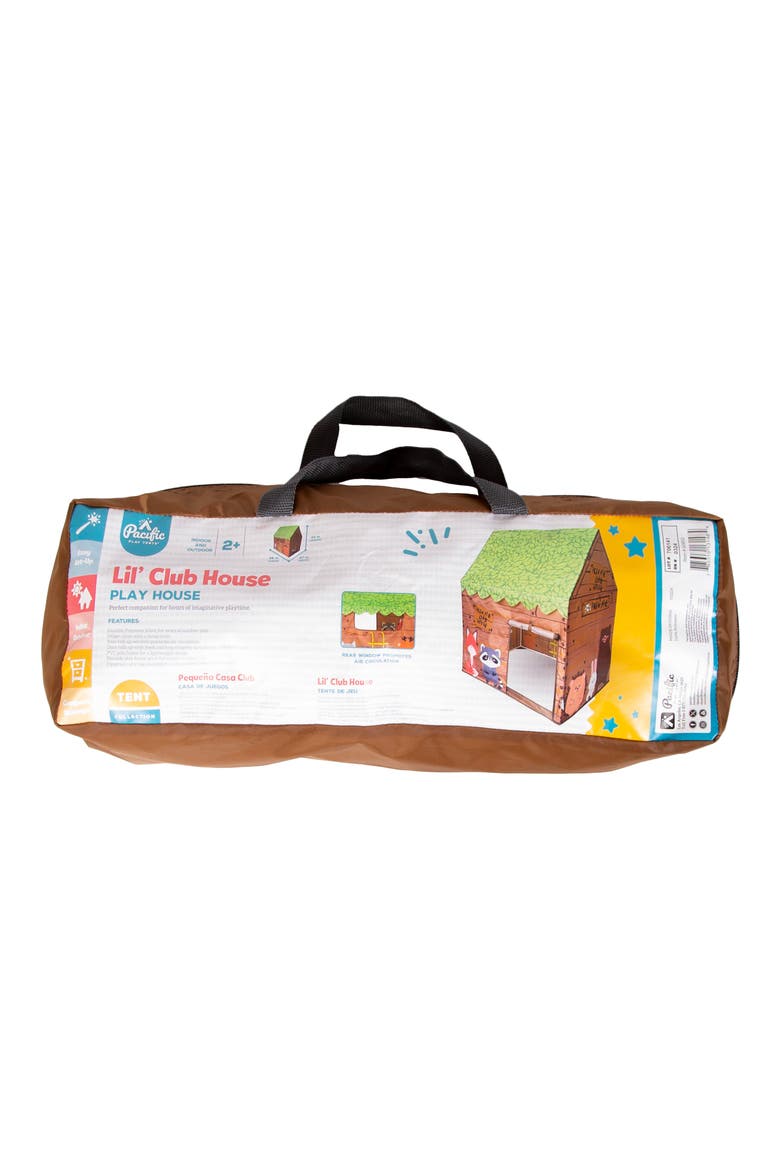 Lil Clubhouse Play Tent, Alternate, color, BROWN