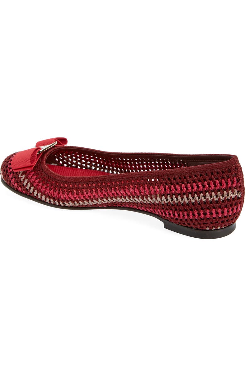 FERRAGAMO Varina Macramé Ballerina Flat, Alternate, color,