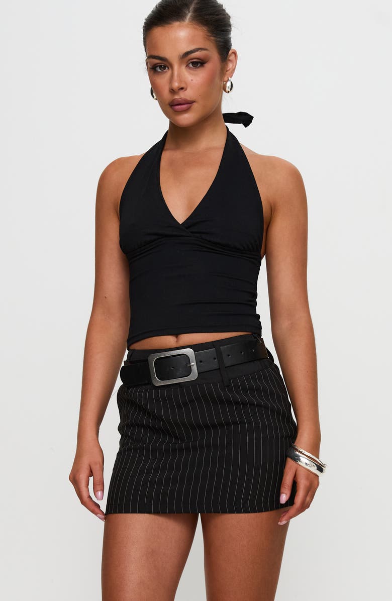 Princess Polly Christel Pinstripe Mini Skort, Alternate, color,