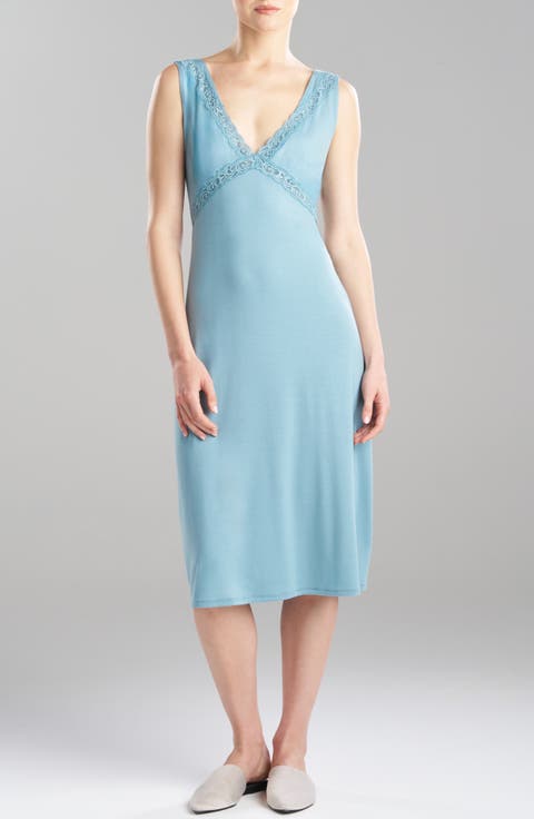 Feathers Lace Trim Nightgown