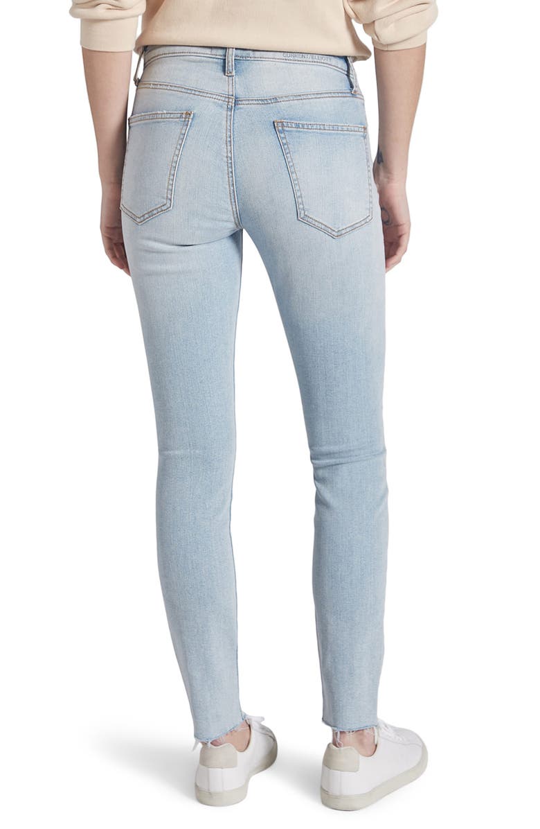 Current/Elliott The Original Stiletto Raw Hem Skinny Jeans, Alternate, color, 