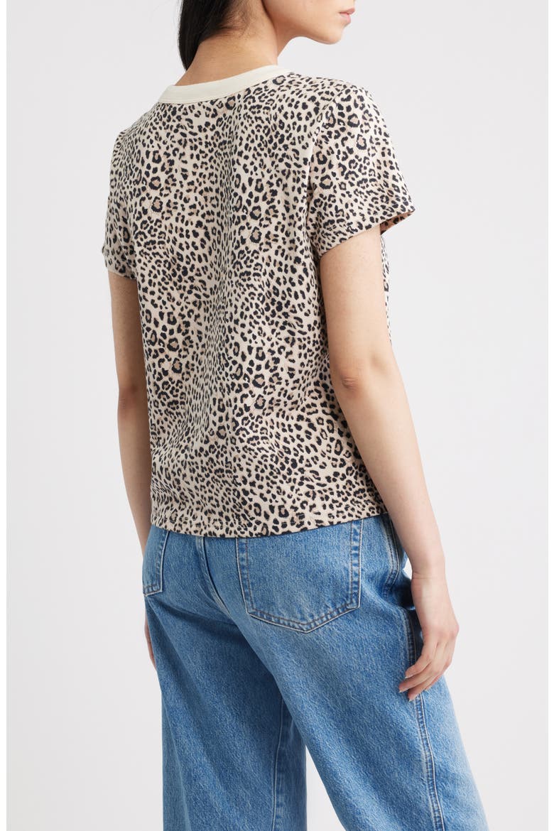 Girlfriend Cheetah Print T-Shirt, Alternate, color, ECRU CHEETAH