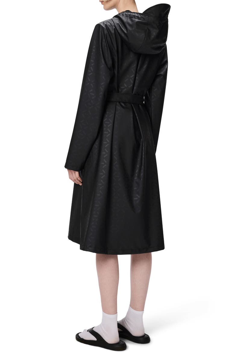 Rains Waterproof A-Line Long Raincoat, Alternate, color, House