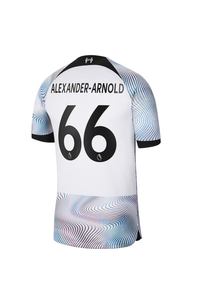 Nike Men's Nike Trent Alexander-Arnold White Liverpool 2022/23 Away Breathe Stadium Replica Player Jersey, Alternate, color, 