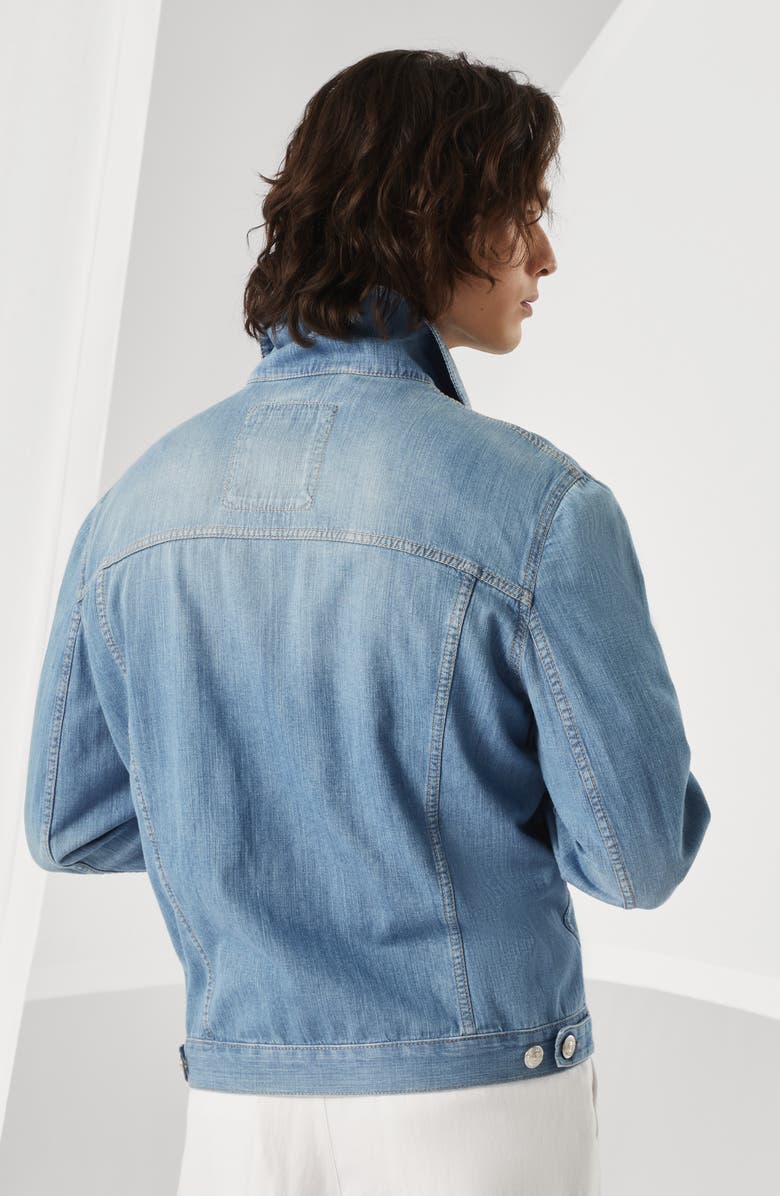 Brunello Cucinelli Denim four-pocket jacket, Alternate, color, 