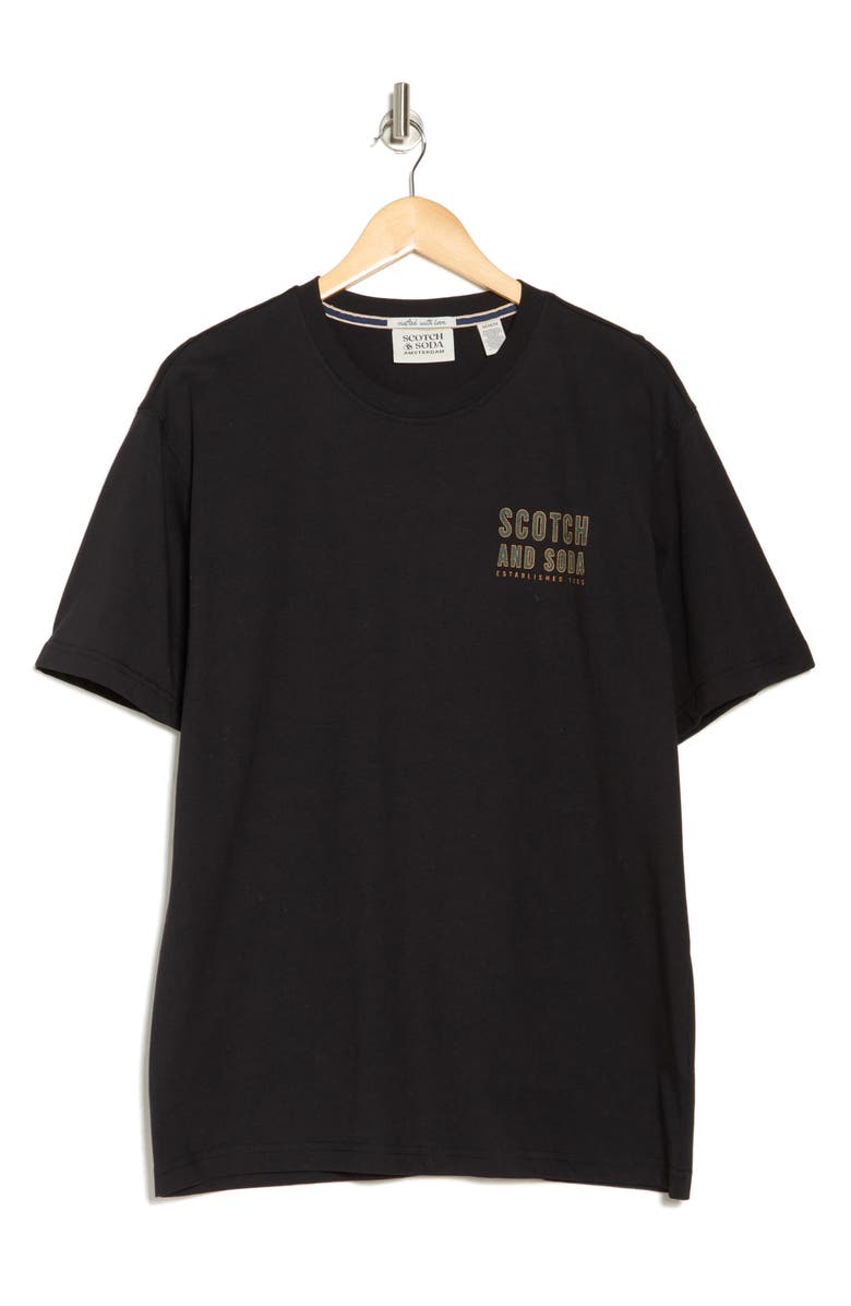 Scotch & Soda Cotton Graphic T-Shirt, Alternate, color, Meteorite