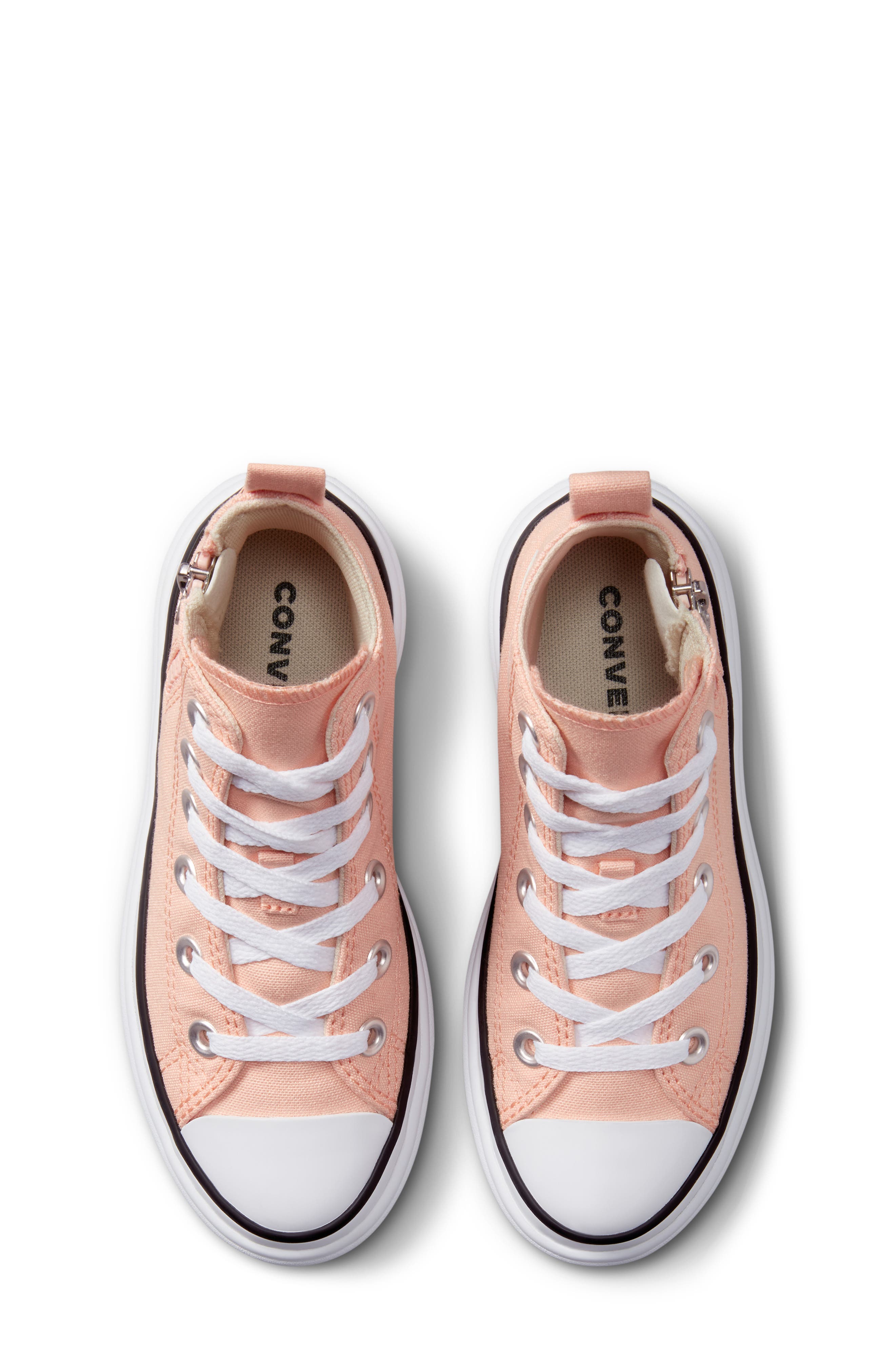Converse Kids' Chuck Taylor<sup>®</sup> All Star<sup>®</sup> Lugged High Top Sneaker, Alternate, color, Cheeky Coral/ White/ Black