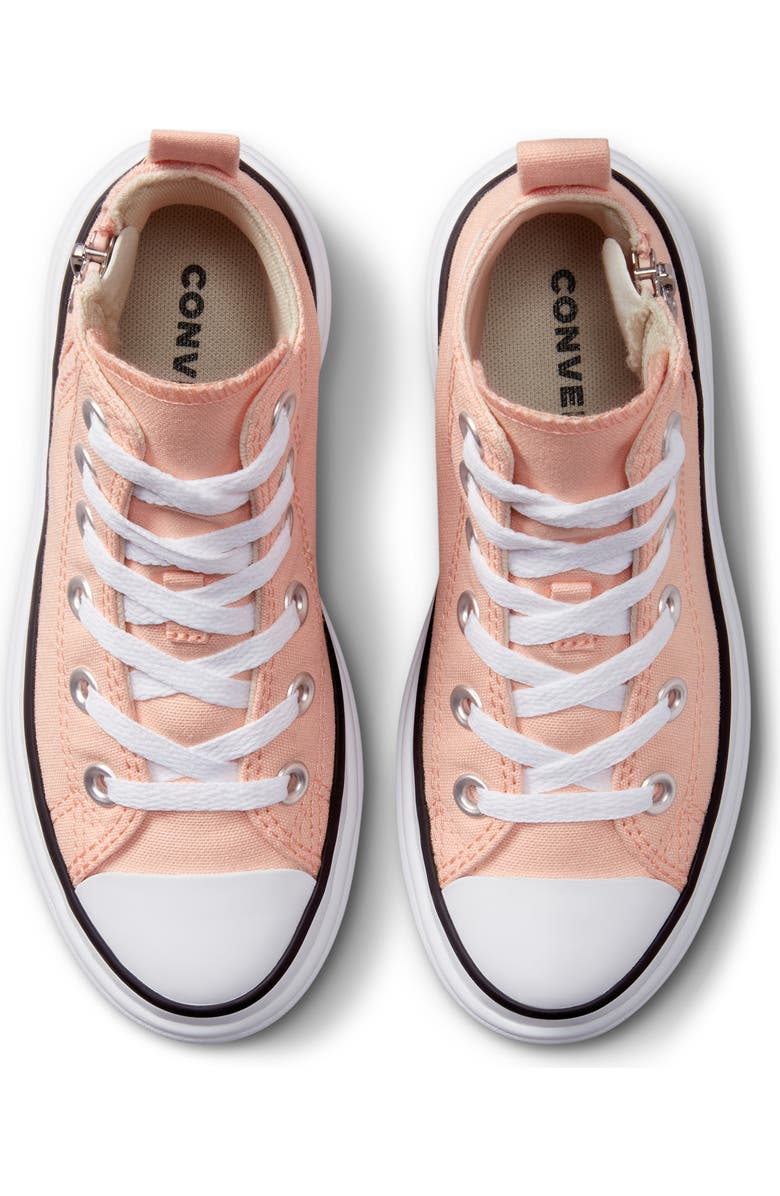 Converse Kids' Chuck Taylor<sup>®</sup> All Star<sup>®</sup> Lugged High Top Sneaker, Alternate, color, Cheeky Coral/ White/ Black