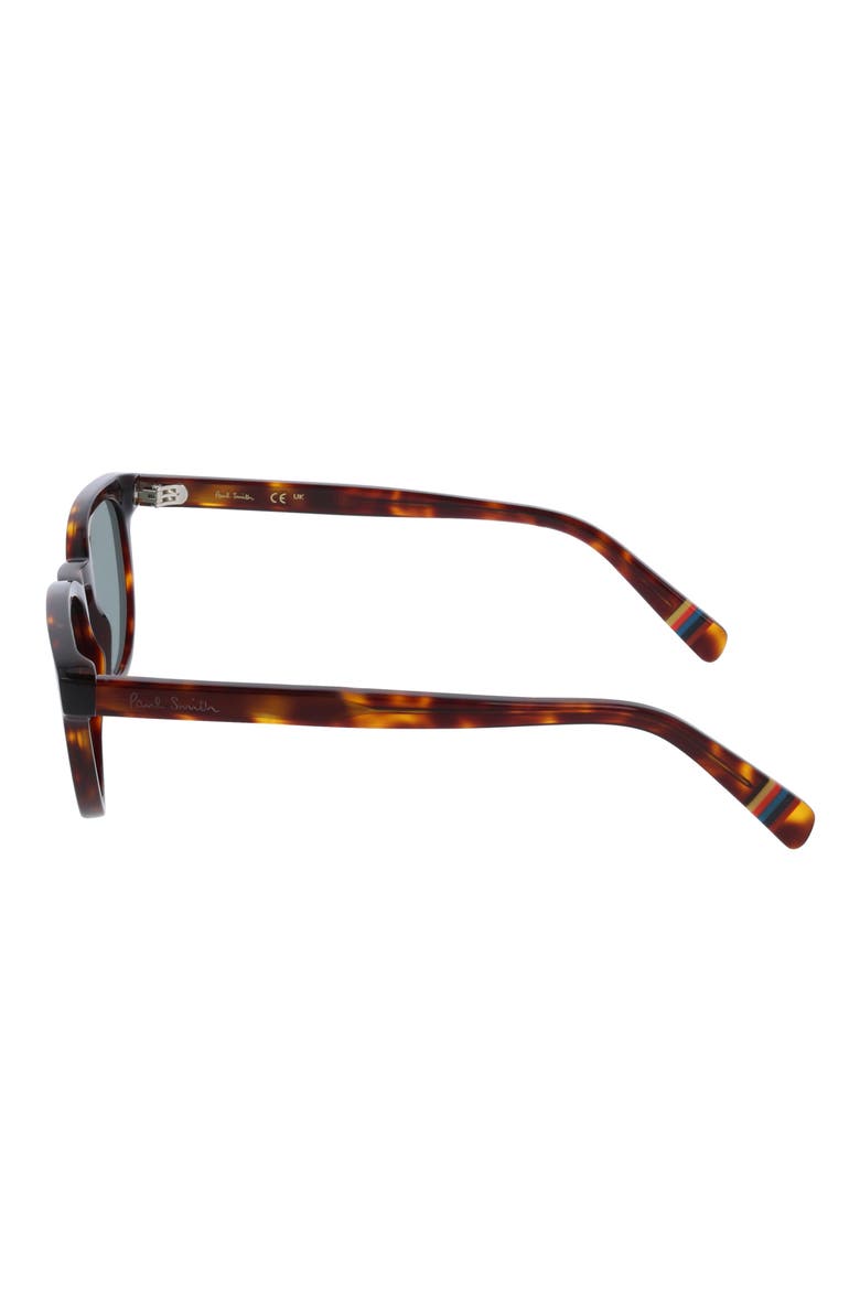 52mm Oval Sunglasses, Alternate, color, DARK HAVANA