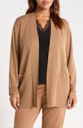 Anne Klein Pocket Open Front Cardigan