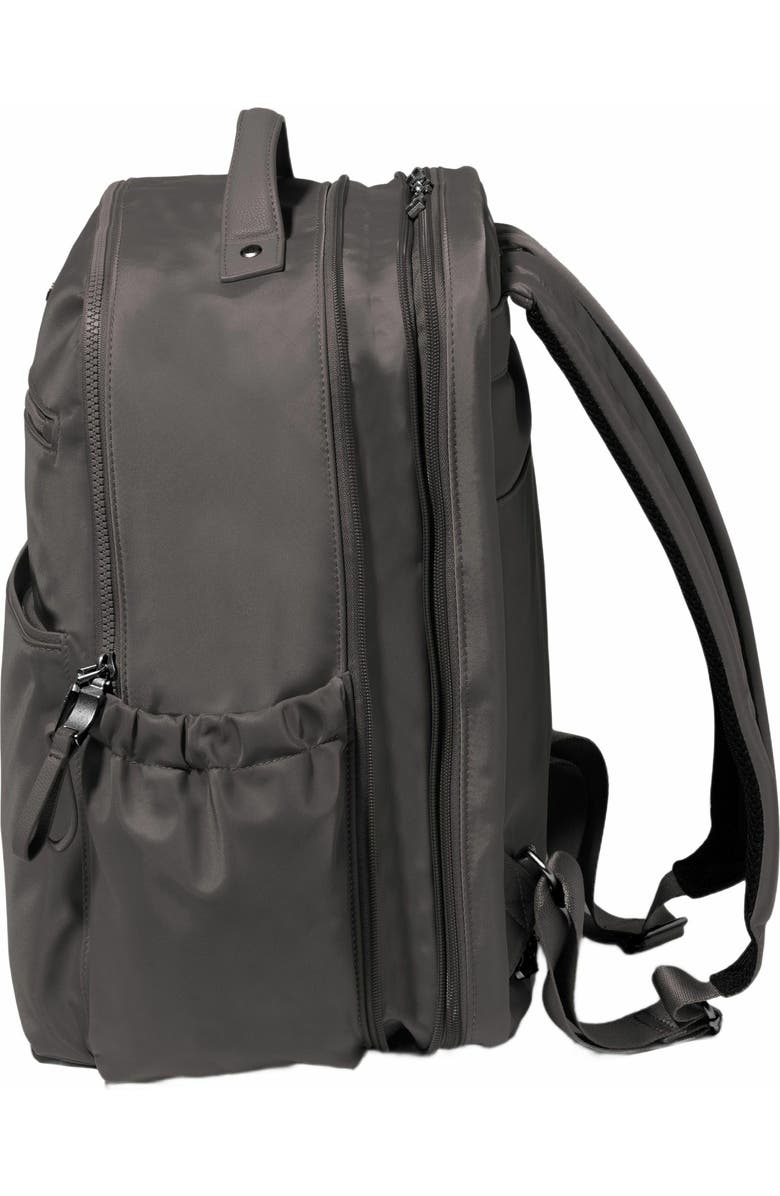 BAGGALLINI Tribeca Expandable Laptop Backpack, Alternate, color, Smoke Twill