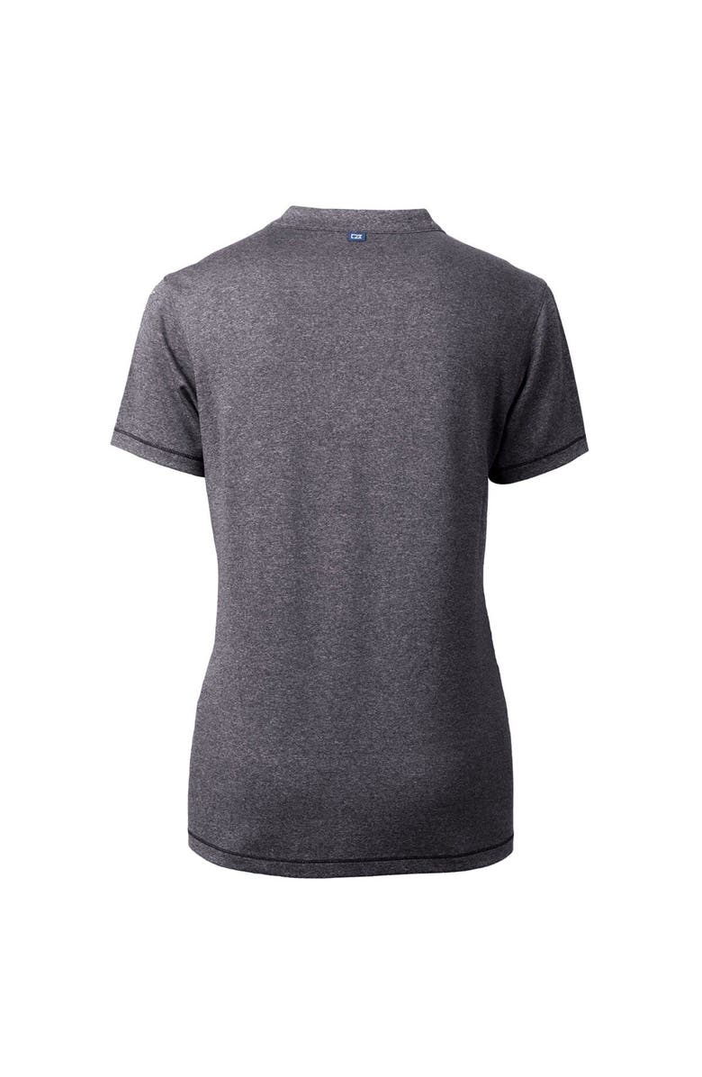 Cutter & Buck Women's Cutter & Buck  Heather Charcoal Hillsboro Hops Forge DryTec Heathered Stretch Blade Top, Alternate, color, 