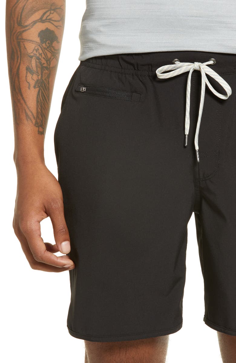 Vuori Banks Shorts, Alternate, color, Black