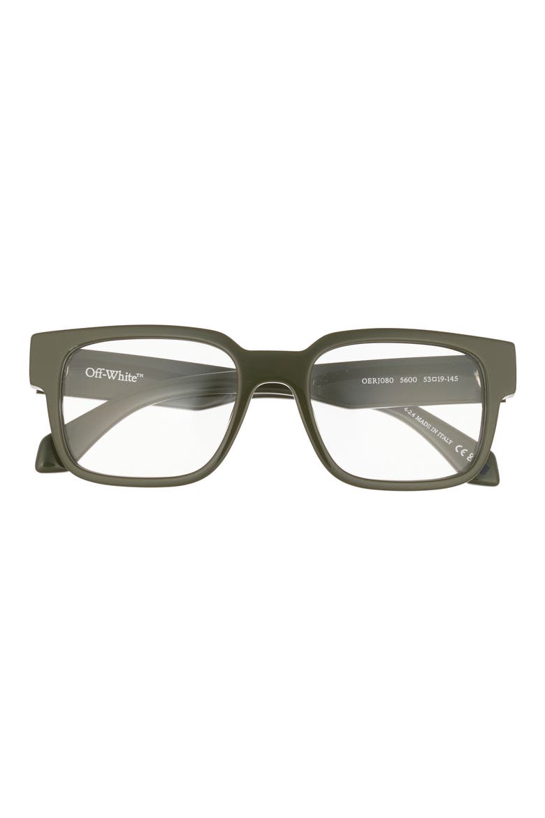 Style 80 Square Optical Glasses, Main, color, MILITARY GREEN
