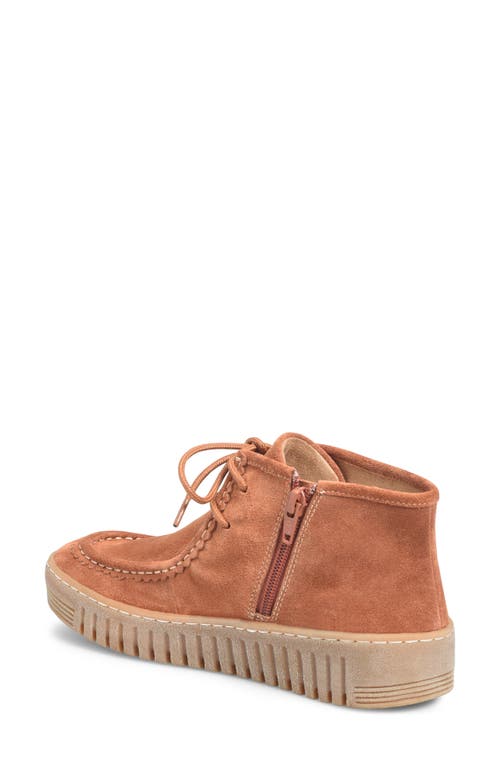 Comfortiva Holland Zip Bootie In Russet Brown