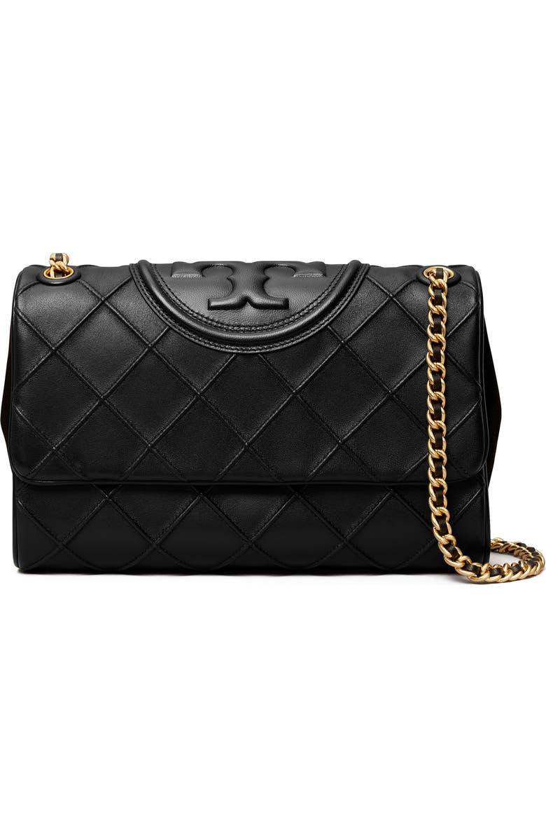 Tory Burch Fleming Soft Convertible Leather Shoulder Bag, Main, color,