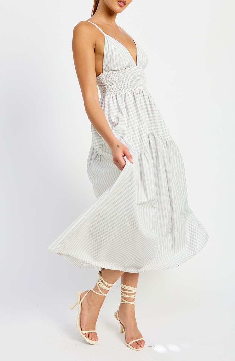 Haisley Stripe Cotton Blend Dress