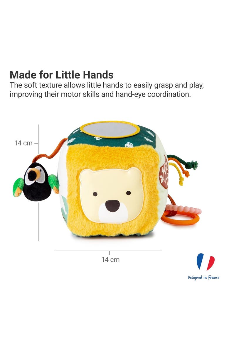 Little Big Friends Jungle Soft Activity Cube, Alternate, color, Multi