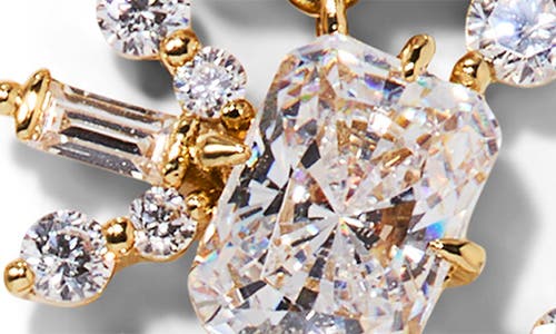 Nadri Stellar Cascade Linear Drop Earrings In Gold