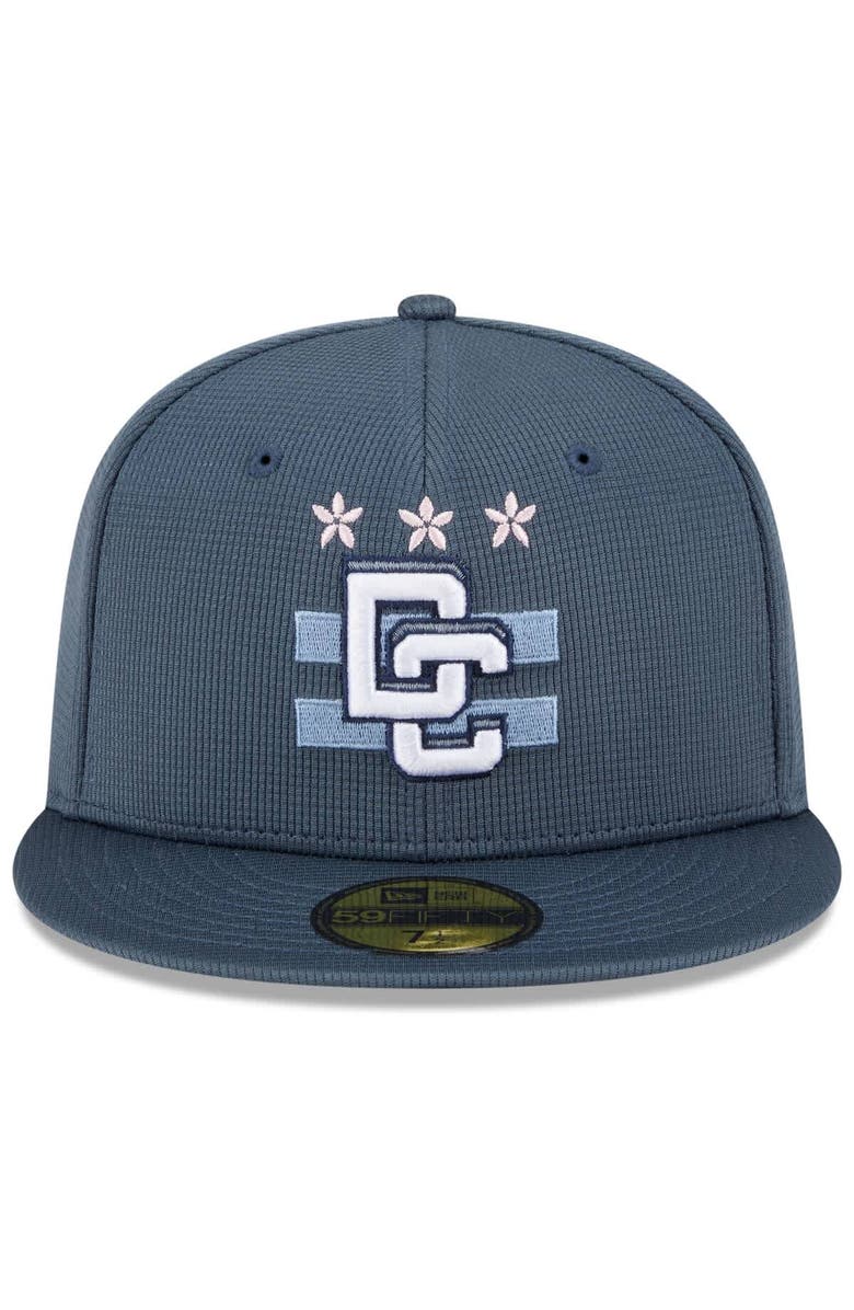 New Era Men's New Era Blue Washington Nationals 2025 City Connect Batting Practice 59FIFTY Fitted Hat, Alternate, color, Blue