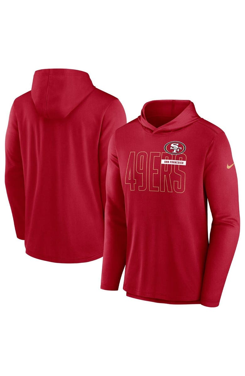 Nike Men's Nike Scarlet San Francisco 49ers Performance Team Pullover Hoodie, Alternate, color, Scarlet