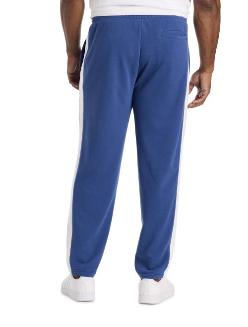 Society Of One By Dxl Big & Tall Striped Track Pants In Blue