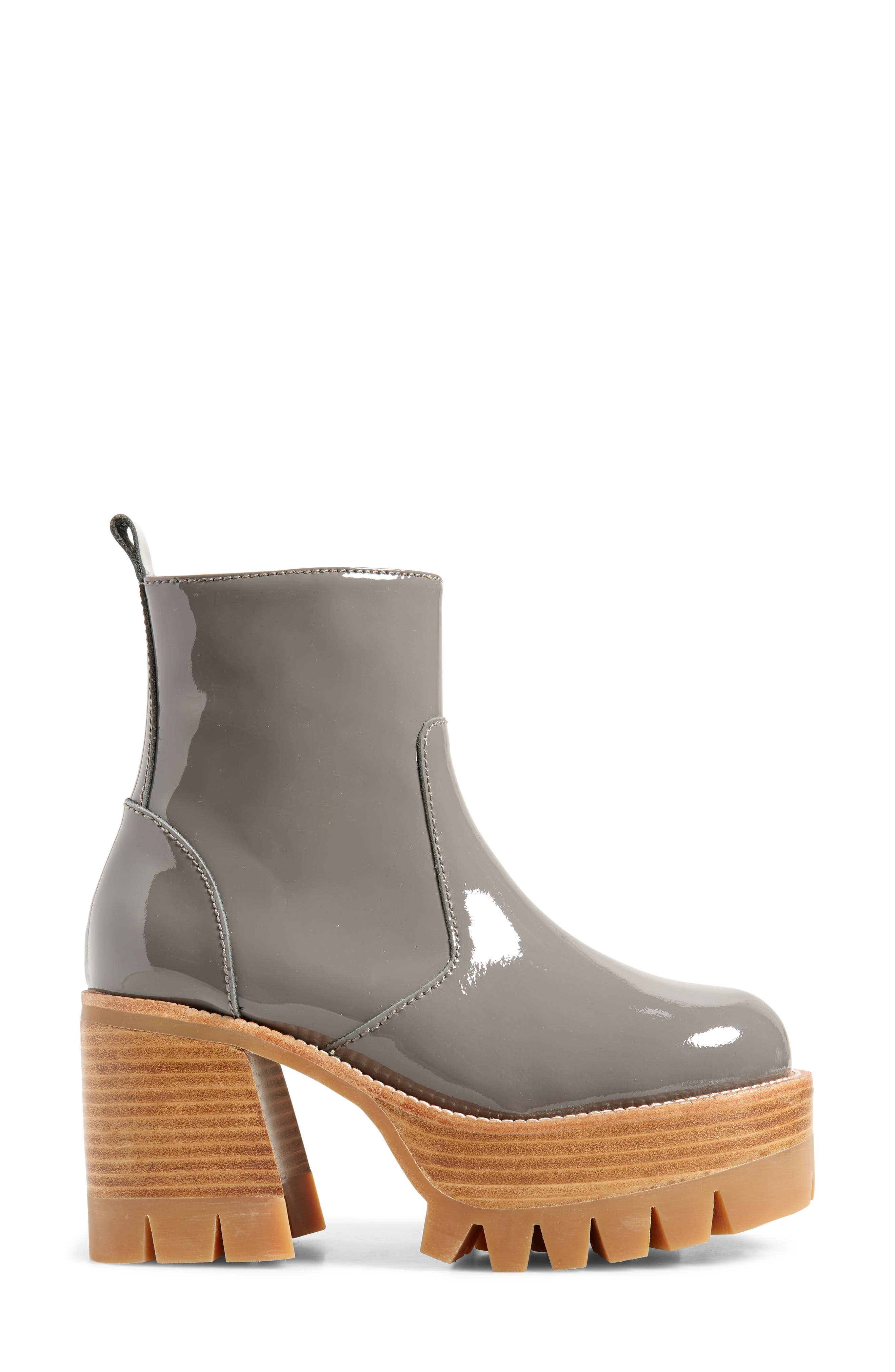 Quavo Platform Bootie, Alternate, color, GREY PATENT