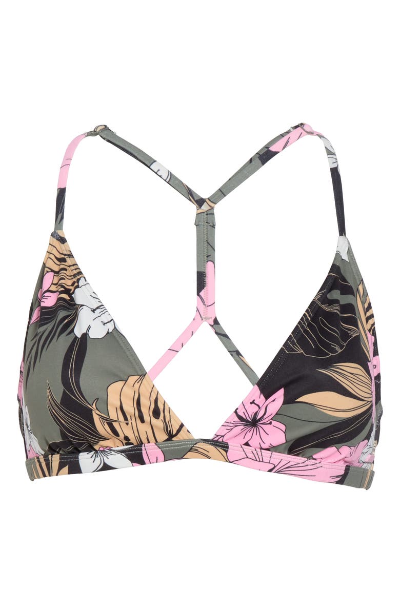 Roxy Pro The Cut Back Triangle Bikini Top, Alternate, color,