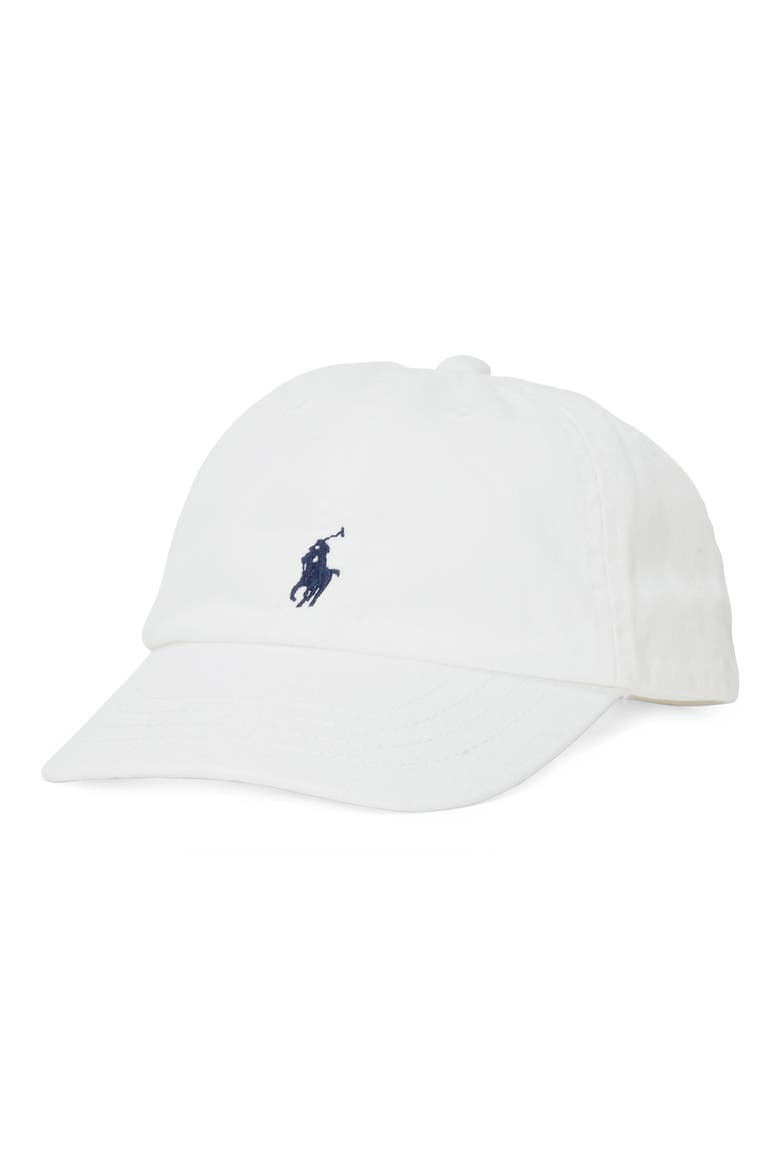 Kids' Classic Chino Baseball Cap, Main, color, WHITE