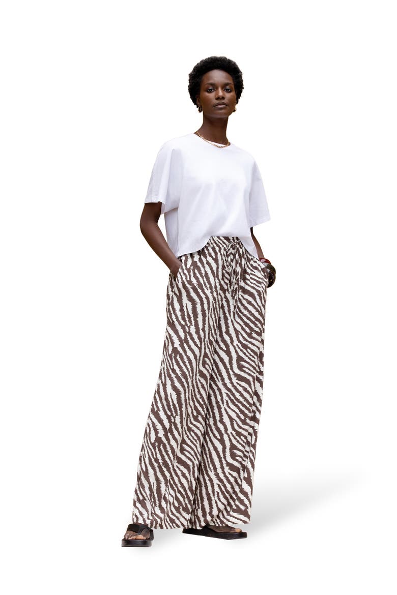 Loose Fit Trousers, Main, color, Brown