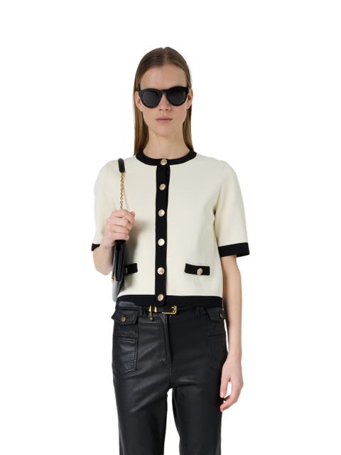 Laila Short Sleeve Round Neck Cardigan