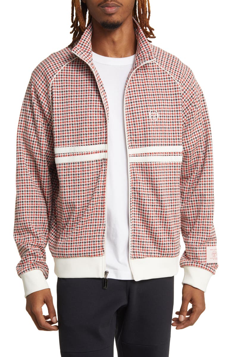Sergio Tacchini Dallas Houndstooth Track Jacket, Main, color, 