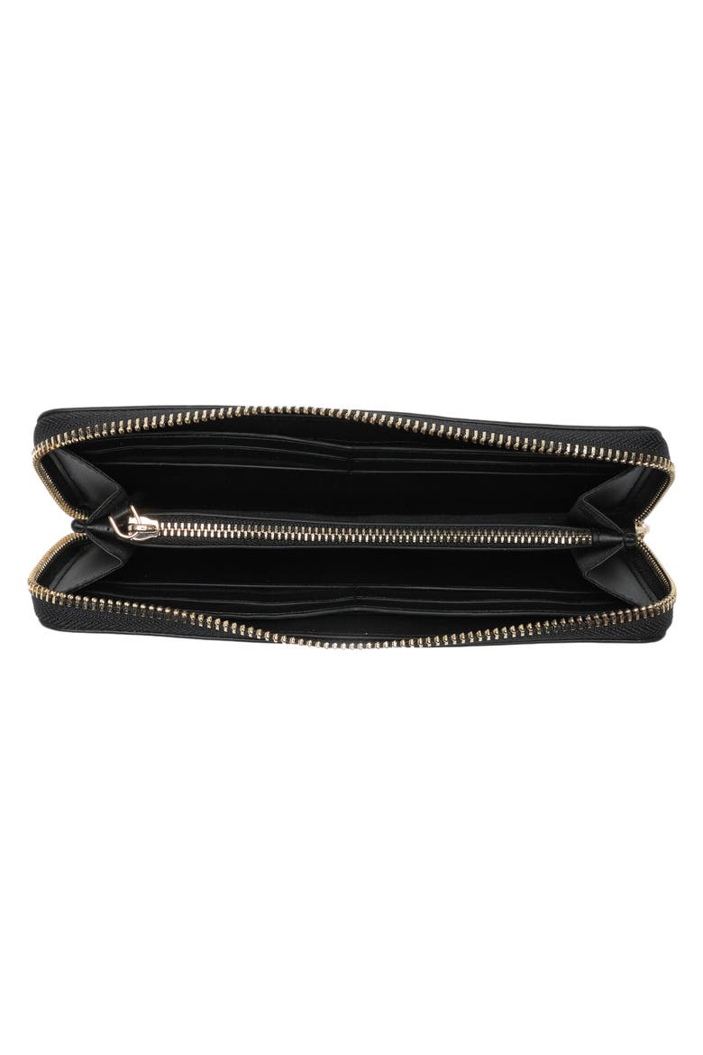 spencer metallic dot slim continental wallet, Alternate, color, BLACK MULTI.