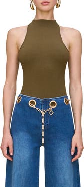 Cult Gaia Cassius Funnel Neck Bodysuit