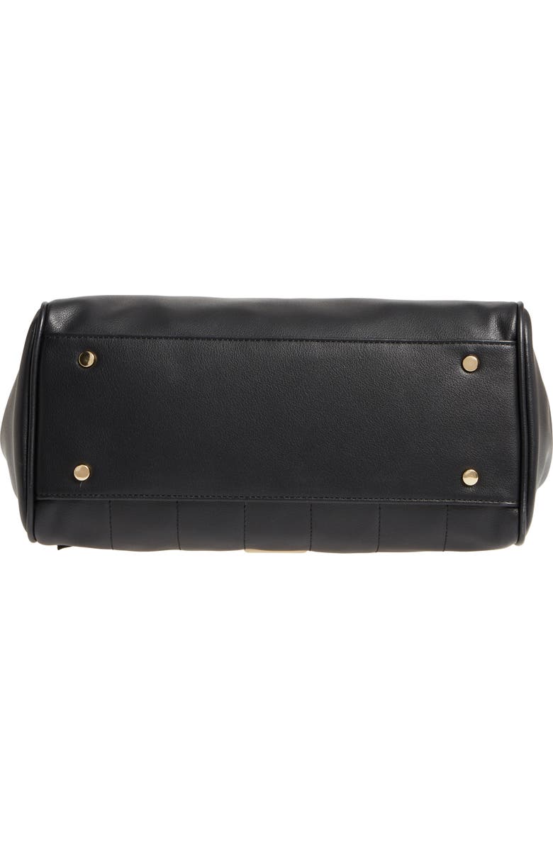 Sole Society Tracy Quilted Faux Leather Satchel, Alternate, color,